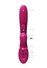 VIVE Vive Kura Thrusting G Spot with Flapping Tongue and Pulse Wave Stimulator Pink