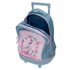 Joummabags Školní batoh na kolečkách ROLL ROAD Peace, 30L, 4862921