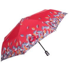 Parasol Skládací deštník Listí, červená