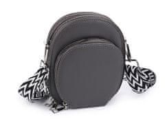 Kraftika 1ks šedá dámská / dívčí kabelka crossbody s popruhem 15x18