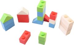 Bigjigs Toys Dřevěné kostky CONNECT primary set