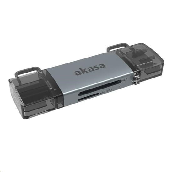 Akasa - 2-In-1 USB 3.2 OTG Dual čtečka karet