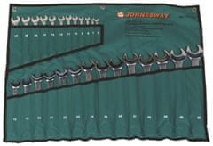 Jonnesway Očkoploché klíče, velikosti 6-32 mm, sada 26 ks v obalu - JONNESWAY W26126SA