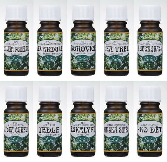 Saloos Esenciální olej eukalyptus 10 ml, pro aroma difuzér - SALOOS