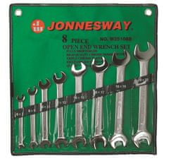 Jonnesway Sada plochých klíčů, 6x7 - 20x22 mm, 8 kusů - JONNESWAY W25108S