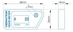 Motohodiny.cz Vibrační měřič motohodin