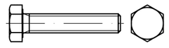 MDTools Šrouby 6hranné DIN 933, rozměr M10x30, stoupání závitu 1,5 mm, balení 6 kusů