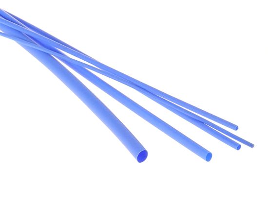 MDTools Bužírka - hadička smršťovací 2,4/1,2 mm, délka 1 m, polyetylen - modrá