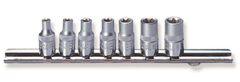 Jonnesway Sada nástrčných hlavic Torx E, 1/4", E4-E11 - JONNESWAY S06H27S