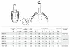 Genborx Dvou- nebo tříramenný hydraulický stahovák HHL-30F, síla 30 t, s ruční pumpou