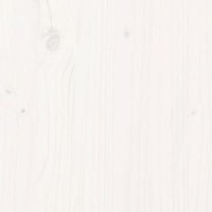 Vidaxl Vyvýšený záhon plotový design bílý 150x50x50 cm masiv borovice