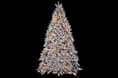 LAALU.cz Vánoční umělý stromek zasněžený DELUXE Viola 300 cm se SMART LED OSVĚTLENÍM