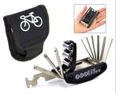 Popron.cz Cyklistická multifunkční sada klíčů na opravu + pouzdro - multitool (APT)