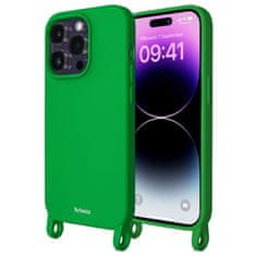 Artwizz ArtWizz HangOn silikonový kryt se šňůrkou pro iPhone 14 Pro Zelená