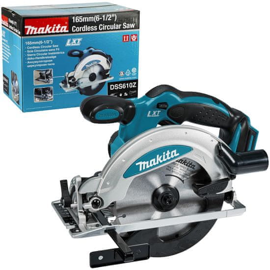 Makita Akumulátorová okružní pila 165mm 18V body v kartonu DSS610Z