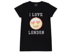 sarcia.eu Černé tričko s emotikonem I Love London 12-13 let 158 cm