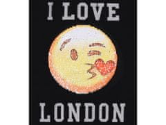 sarcia.eu Černé tričko s emotikonem I Love London 12-13 let 158 cm