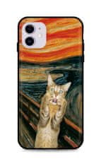 TopQ Kryt iPhone 11 silikon Scared Cat 48916