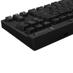 White Shark herní mechanická klávesnice KODACHI ,US layout,červený switch, černá (ESL-K1)