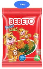 Bebeto  želé bonbóny Funny Bears 80g (2 ks)