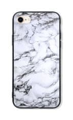 TopQ Kryt LUXURY iPhone SE 2020 pevný Marble White 49250