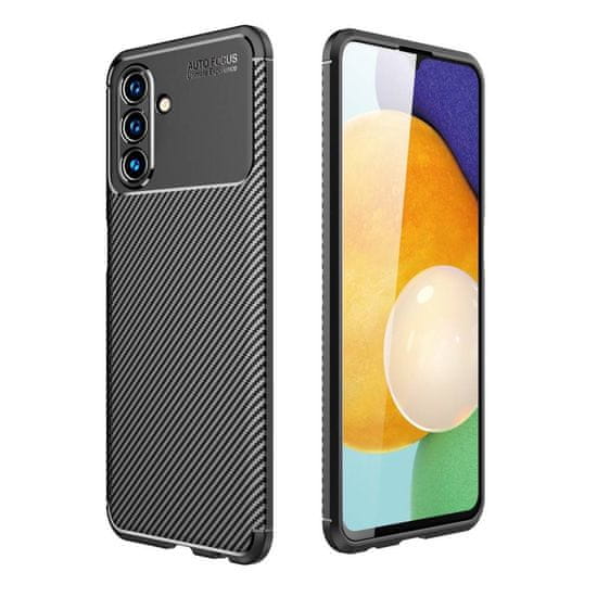 OEM Kryt Samsung Galaxy A13 5G Armored Shockproof Carbon Fiber černý