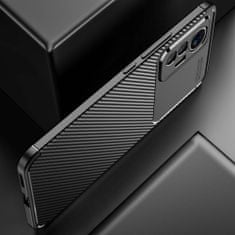 OEM Kryt Xiaomi 12 Lite Armored Shockproof Carbon Fiber černý