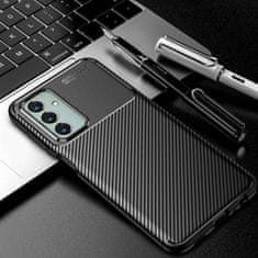 OEM Kryt Samsung Galaxy M23 Armored Shockproof Carbon Fiber černý