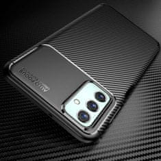 OEM Kryt Samsung Galaxy M23 Armored Shockproof Carbon Fiber černý