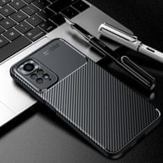 OEM Kryt Xiaomi Redmi Note 11 Pro Armored Shockproof Carbon Fiber černý