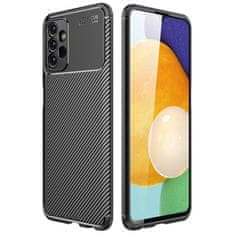 OEM Kryt Samsung Galaxy A13 4G Armored Shockproof Carbon Fiber černý