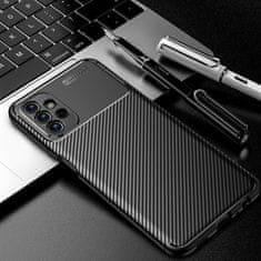 OEM Kryt Samsung Galaxy A13 4G Armored Shockproof Carbon Fiber černý