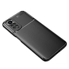 OEM Kryt Xiaomi Redmi Note 11 4G / Redmi Note 11S 4G Armored Shockproof Carbon Fiber černý