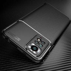 OEM Kryt Xiaomi Redmi Note 11 4G / Redmi Note 11S 4G Armored Shockproof Carbon Fiber černý