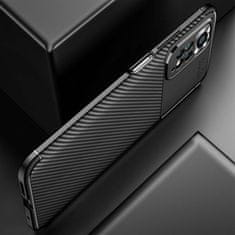 OEM Kryt Xiaomi Redmi Note 11 4G / Redmi Note 11S 4G Armored Shockproof Carbon Fiber černý