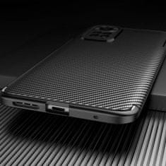 OEM Kryt Xiaomi Redmi Note 11 4G / Redmi Note 11S 4G Armored Shockproof Carbon Fiber černý