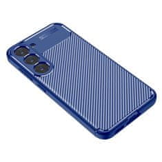 OEM Kryt Samsung Galaxy S23 Plus, Armored Shockproof Carbon Fiber modrý