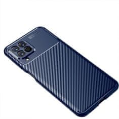 OEM Kryt Samsung Galaxy M53 Armored Shockproof Carbon Fiber modrý