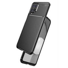 OEM Kryt Samsung Galaxy M53 Armored Shockproof Carbon Fiber černý