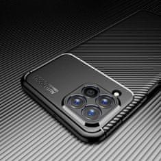 OEM Kryt Samsung Galaxy M53 Armored Shockproof Carbon Fiber černý