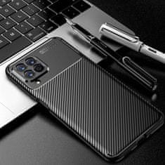 OEM Kryt Samsung Galaxy M53 Armored Shockproof Carbon Fiber černý