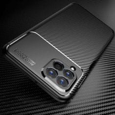 OEM Kryt Samsung Galaxy M53 Armored Shockproof Carbon Fiber černý