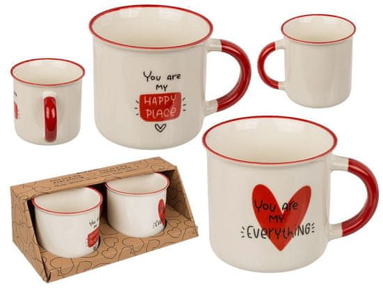 Popron.cz Hrnek, "You are my everything" & "You are my happy place", nový kostní porcelán