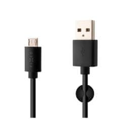 FIXED USB - micro USB - datový kabel 1m, černý Černá