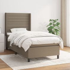 shumee Box spring postel s matrací taupe 90x190 cm textil