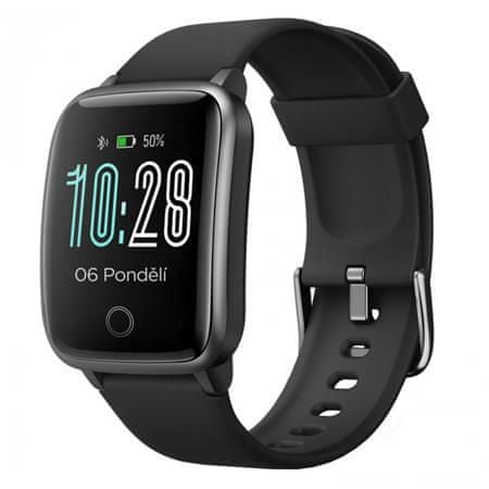 Umax chytré hodinky U-Band P2-L Black/ 1,3" TFT/ Bluetooth 4.2/ nRF52832/ IP68/ iOS 8.0 +/ Android 4.4 +/ CZ Veryfit PRO