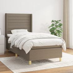 shumee Box spring postel s matrací taupe 90x190 cm textil