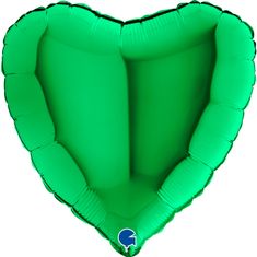 Grabo Srdce zelené 18"/46cm fóliový balónek nafukovací