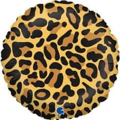 Grabo Motiv leopard kruh 18"/46cm fóliový balónek nafukovací