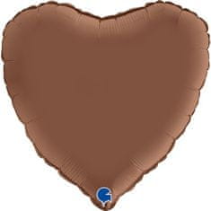Grabo Srdce čokoládové 18"/46cm fóliový balónek nafukovací